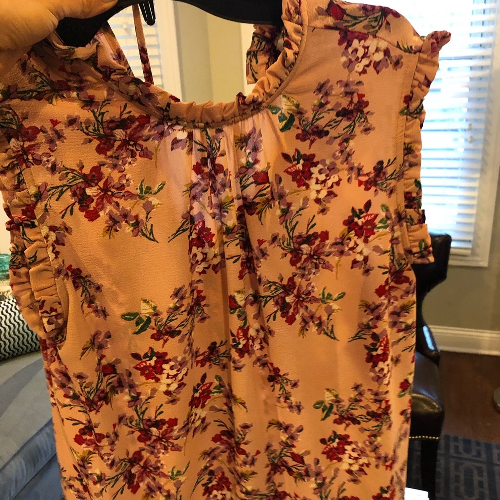 WAYF floral tank blouse